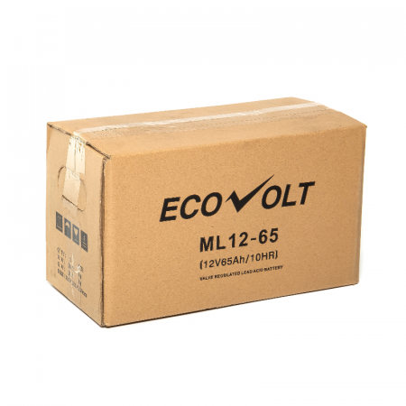 Аккумулятор герметичный свинцово-кислотный Ecovolt ML12-65