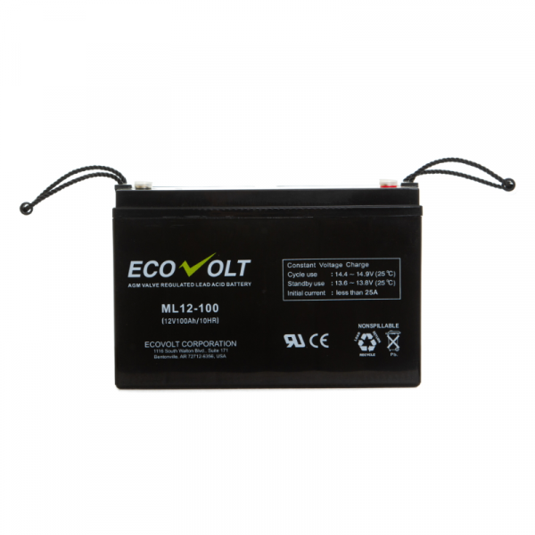 Аккумулятор герметичный свинцово-кислотный Ecovolt ML12-100