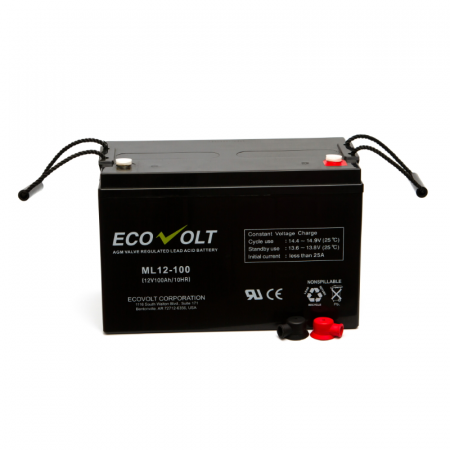 Аккумулятор герметичный свинцово-кислотный Ecovolt ML12-100